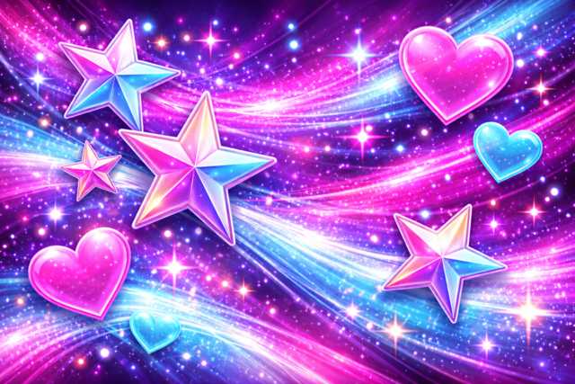 neon-heart-stars
